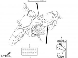 LABEL - VZR1800 BOULEVARD M109R 2009 (K9) CALIFORNIA (E33)