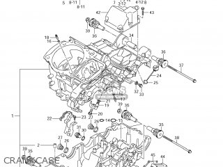 CRANKCASE - VZR1800 BOULEVARD M109R 2011 (L1) USA CALIFO CANAD (E03 E33 E28)