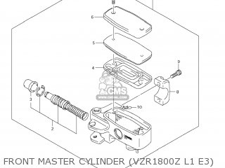 FRONT MASTER CYLINDER (VZR1800Z L1 E3) - VZR1800 BOULEVARD M109R 2011 (L1) USA CALIFO CANAD (E03 E33 E28)