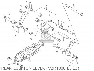 REAR CUSHION LEVER (VZR1800 L1 E3) - VZR1800 BOULEVARD M109R 2011 (L1) USA CALIFO CANAD (E03 E33 E28)