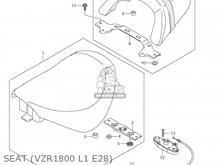 SEAT (VZR1800 L1 E28) - VZR1800 BOULEVARD M109R 2011 (L1) USA CALIFO CANAD (E03 E33 E28)