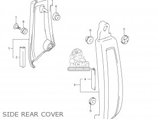 SIDE REAR COVER - VZR1800 BOULEVARD M109R 2011 (L1) USA CALIFO CANAD (E03 E33 E28)