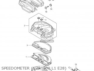 SPEEDOMETER (VZR1800 L1 E28) - VZR1800 BOULEVARD M109R 2011 (L1) USA CALIFO CANAD (E03 E33 E28)