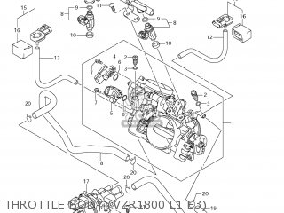 THROTTLE BODY (VZR1800 L1 E3) - VZR1800 BOULEVARD M109R 2011 (L1) USA CALIFO CANAD (E03 E33 E28)