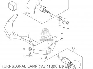 TURNSIGNAL LAMP (VZR1800 L1 E3) - VZR1800 BOULEVARD M109R 2011 (L1) USA CALIFO CANAD (E03 E33 E28)