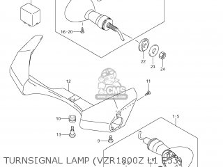 TURNSIGNAL LAMP (VZR1800Z L1 E33) - VZR1800 BOULEVARD M109R 2011 (L1) USA CALIFO CANAD (E03 E33 E28)
