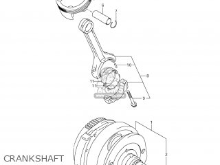 CRANKSHAFT - VZR1800 BOULEVARD M109R 2012 (L2) USA CALIFO CANAD (E03 E33 E28)