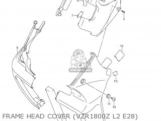 FRAME HEAD COVER (VZR1800Z L2 E28) - VZR1800 BOULEVARD M109R 2012 (L2) USA CALIFO CANAD (E03 E33 E28)
