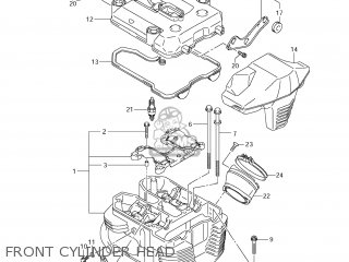 FRONT CYLINDER HEAD - VZR1800 BOULEVARD M109R 2012 (L2) USA CALIFO CANAD (E03 E33 E28)