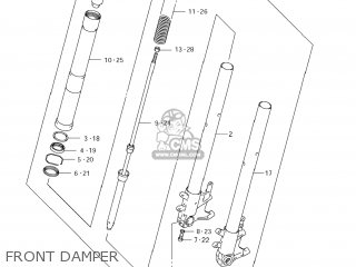 FRONT DAMPER - VZR1800 BOULEVARD M109R 2012 (L2) USA CALIFO CANAD (E03 E33 E28)