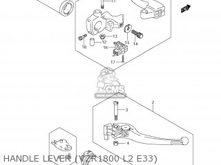 HANDLE LEVER (VZR1800 L2 E33) - VZR1800 BOULEVARD M109R 2012 (L2) USA CALIFO CANAD (E03 E33 E28)