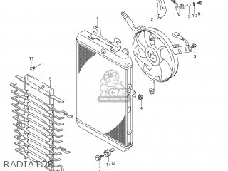 RADIATOR - VZR1800 BOULEVARD M109R 2012 (L2) USA CALIFO CANAD (E03 E33 E28)