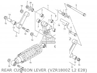 REAR CUSHION LEVER (VZR1800Z L2 E28) - VZR1800 BOULEVARD M109R 2012 (L2) USA CALIFO CANAD (E03 E33 E28)