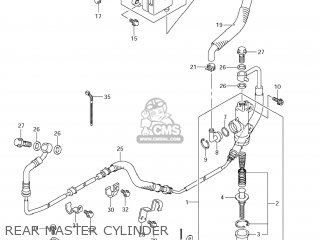 REAR MASTER CYLINDER - VZR1800 BOULEVARD M109R 2012 (L2) USA CALIFO CANAD (E03 E33 E28)