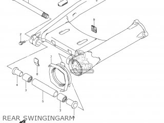 REAR SWINGINGARM - VZR1800 BOULEVARD M109R 2012 (L2) USA CALIFO CANAD (E03 E33 E28)