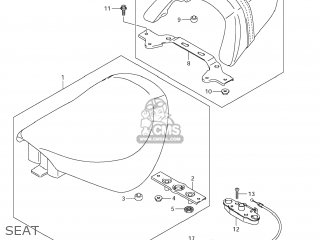 SEAT - VZR1800 BOULEVARD M109R 2012 (L2) USA CALIFO CANAD (E03 E33 E28)