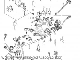 WIRING HARNESS (VZR1800 L2 E33) - VZR1800 BOULEVARD M109R 2012 (L2) USA CALIFO CANAD (E03 E33 E28)