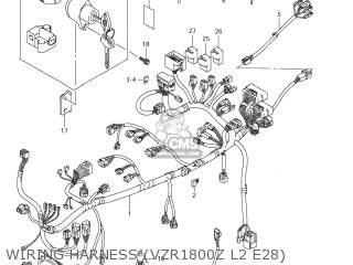 WIRING HARNESS (VZR1800Z L2 E28) - VZR1800 BOULEVARD M109R 2012 (L2) USA CALIFO CANAD (E03 E33 E28)