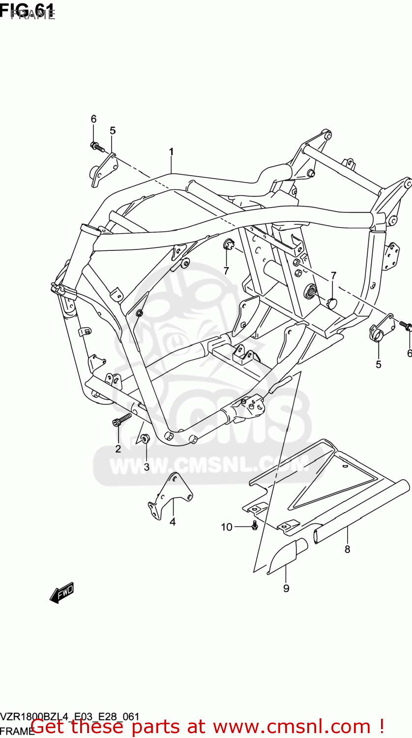 FRAME VZR1800BZ BOULEVARD 2014 (L4) USA (E03)