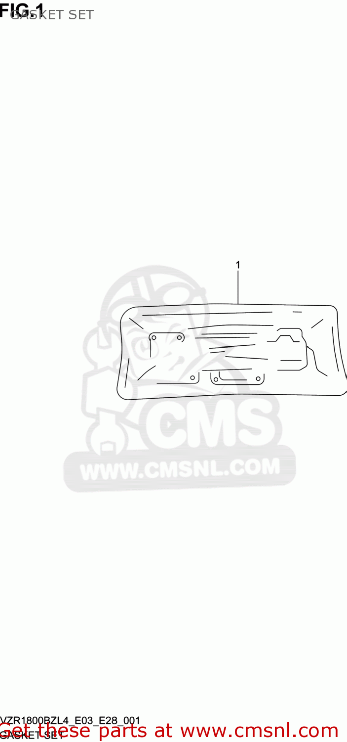 GASKET SET VZR1800BZ BOULEVARD 2014 (L4) USA (E03)