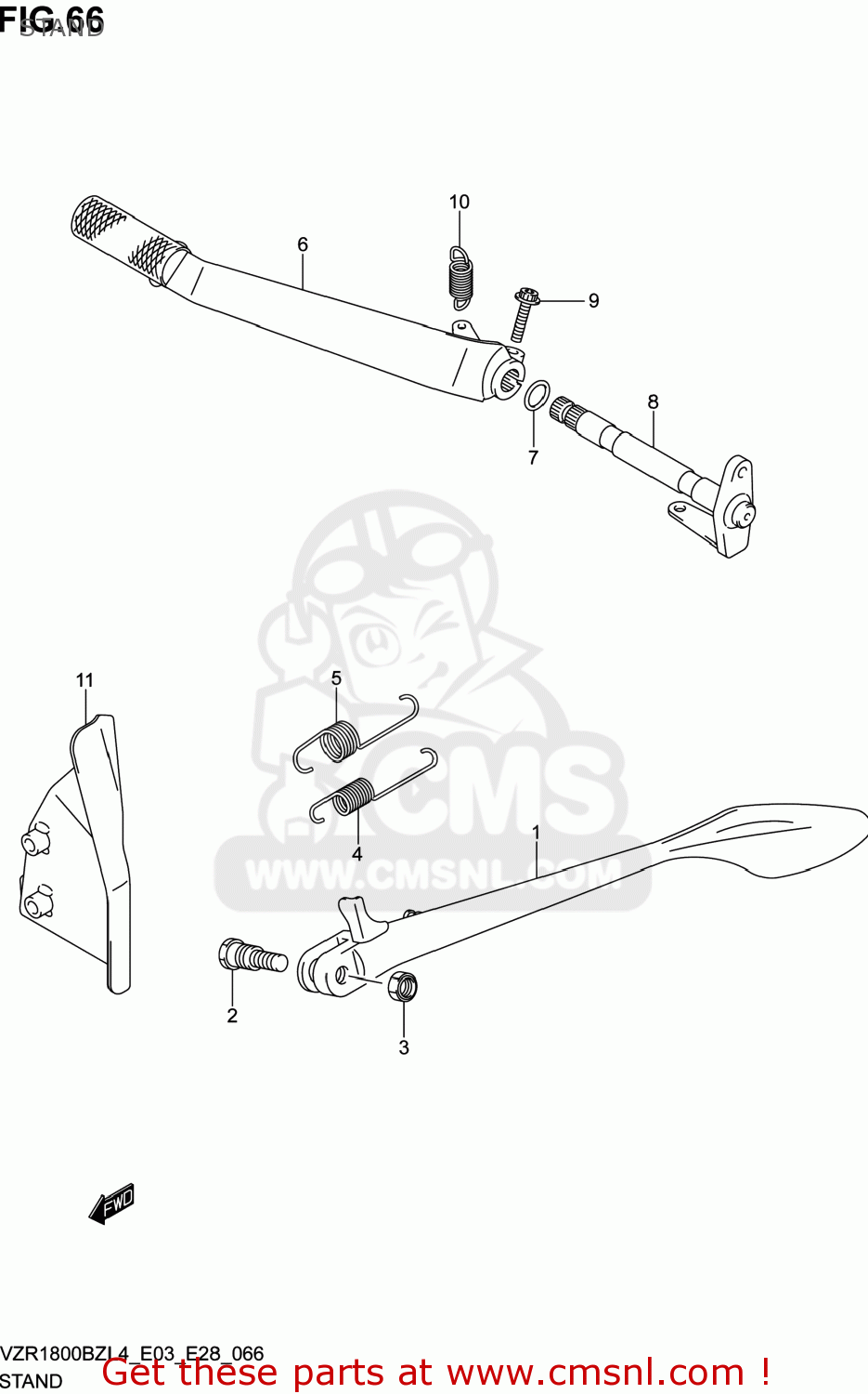 STAND VZR1800BZ BOULEVARD 2014 (L4) USA (E03)