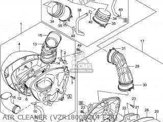 AIR CLEANER (VZR1800BZL4 E28) - VZR1800BZ BOULEVARD 2014 (L4) USA (E03)