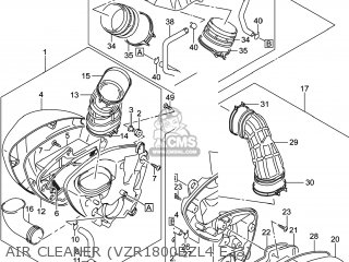 AIR CLEANER (VZR1800BZL4 E33) - VZR1800BZ BOULEVARD 2014 (L4) USA (E03)