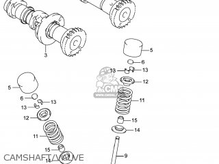 CAMSHAFT/VALVE - VZR1800BZ BOULEVARD 2014 (L4) USA (E03)