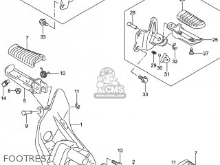 FOOTREST - VZR1800BZ BOULEVARD 2014 (L4) USA (E03)