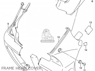 FRAME HEAD COVER - VZR1800BZ BOULEVARD 2014 (L4) USA (E03)