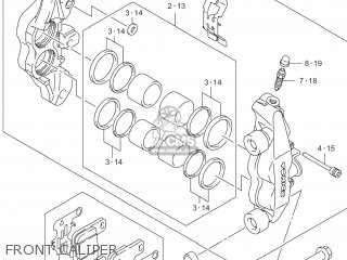 FRONT CALIPER - VZR1800BZ BOULEVARD 2014 (L4) USA (E03)