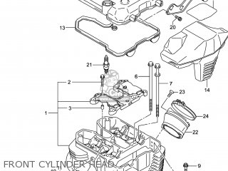 FRONT CYLINDER HEAD - VZR1800BZ BOULEVARD 2014 (L4) USA (E03)