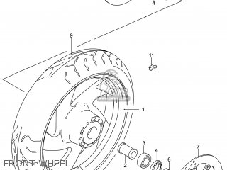 FRONT WHEEL - VZR1800BZ BOULEVARD 2014 (L4) USA (E03)