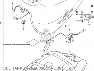 FUEL TANK (VZR1800BZL4 E28) - VZR1800BZ BOULEVARD 2014 (L4) USA (E03)