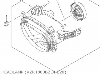 HEADLAMP (VZR1800BZL4 E28) - VZR1800BZ BOULEVARD 2014 (L4) USA (E03)
