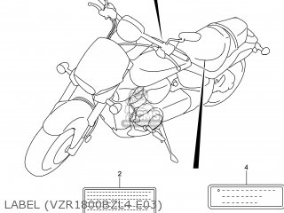 LABEL (VZR1800BZL4 E03) - VZR1800BZ BOULEVARD 2014 (L4) USA (E03)
