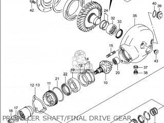 PROPELLER SHAFT/FINAL DRIVE GEAR - VZR1800BZ BOULEVARD 2014 (L4) USA (E03)
