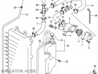 RADIATOR HOSE - VZR1800BZ BOULEVARD 2014 (L4) USA (E03)