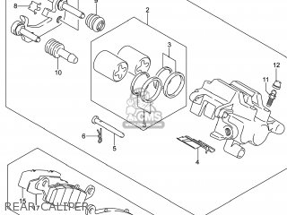 REAR CALIPER - VZR1800BZ BOULEVARD 2014 (L4) USA (E03)