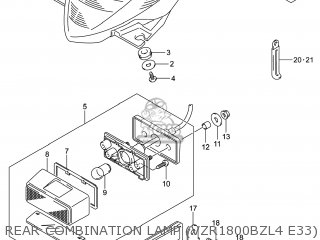 REAR COMBINATION LAMP (VZR1800BZL4 E33) - VZR1800BZ BOULEVARD 2014 (L4) USA (E03)