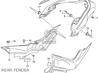 REAR FENDER - VZR1800BZ BOULEVARD 2014 (L4) USA (E03)
