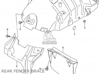 REAR FENDER BRACE - VZR1800BZ BOULEVARD 2014 (L4) USA (E03)