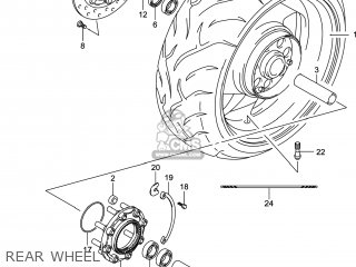 REAR WHEEL - VZR1800BZ BOULEVARD 2014 (L4) USA (E03)