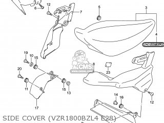 SIDE COVER (VZR1800BZL4 E28) - VZR1800BZ BOULEVARD 2014 (L4) USA (E03)