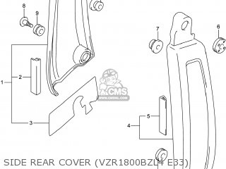 SIDE REAR COVER (VZR1800BZL4 E33) - VZR1800BZ BOULEVARD 2014 (L4) USA (E03)