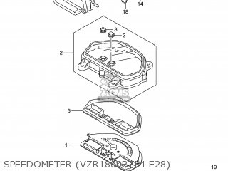 SPEEDOMETER (VZR1800BZL4 E28) - VZR1800BZ BOULEVARD 2014 (L4) USA (E03)