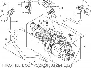 THROTTLE BODY (VZR1800BZL4 E33) - VZR1800BZ BOULEVARD 2014 (L4) USA (E03)