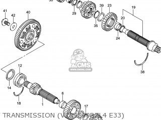 TRANSMISSION (VZR1800BZL4 E33) - VZR1800BZ BOULEVARD 2014 (L4) USA (E03)