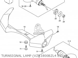 TURNSIGNAL LAMP (VZR1800BZL4 E33) - VZR1800BZ BOULEVARD 2014 (L4) USA (E03)