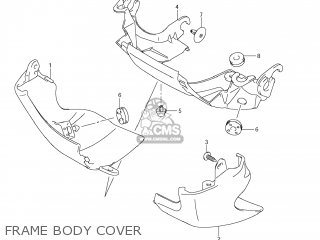 FRAME BODY COVER - VZR1800N BOULEVARD M109R 2006 (K6) CALIFORNIA (E33)